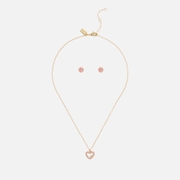 Coach Signature Pavé Gold-Tone Heart Jewellery Set