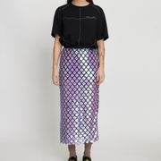 Stella Nova Sequinned Mesh Midaxi Skirt