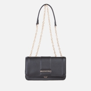 Valentino Brass Faux Leather Flap Bag