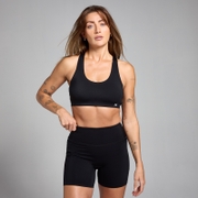 MP Women's Active Cross Back Adjustable Bra - Black