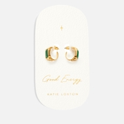 Katie Loxton Malachite Gold-Plated Earrings