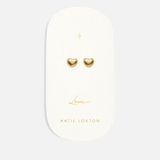 Katie Loxton Love Heart Gold-Plated Stud Earrings