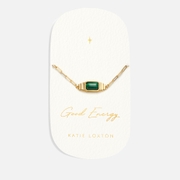 Katie Loxton Malachite Gold-Plated Bracelet