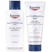 Eucerin Duo: UreaRepair Plus 10% Urea Lotion 250ml & Foot Cream 100ml
