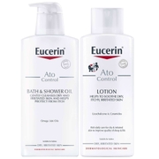 Eucerin Duo: AtoControl Bath & Shower Oil 400ml & Body Care Lotion 250ml