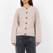 Leveté Room Pearl Merino Wool-Blend Knit Cardigan