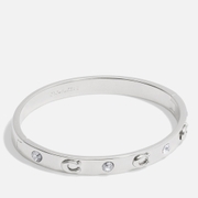 Coach C Silver-Tone Bangle Bracelet