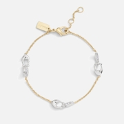 Coach Signature Pavé C Strand Gold-Tone Bracelet