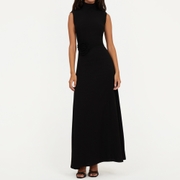 ROTATE Birger Christensen Sleeveless Woven Maxi Dress