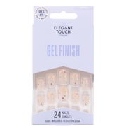 Elegant Touch Gel Finished: Encased Gel - Pressed Petals