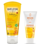 Weleda Baby Shampoo & Body Wash + Nappy Cream Bundle