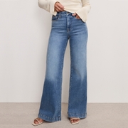 Good American Good Waist Palazzo Light Compression Jeans
