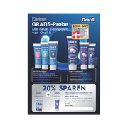 Oral-B Zahnpasta Info Flyer