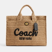Coach Straw Cargo Tote Bag