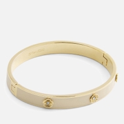 Coach Tearose Gold-Tone Hinged Bangle