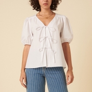 Nobody's Child Bernadetta Organic Cotton-Poplin Blouse