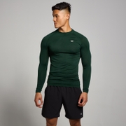 MP Men's Tempo Pillar Graphic Seamless Long Sleeve Top - Dark Emerald