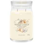 Yankee Candle Signature Jar Candle  Large Jar Soft Wool Amber 567g