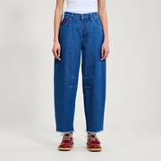 Adult Womens Kickers Classic Barrel Leg Jean Blue