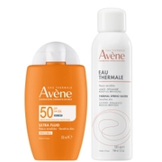 Avène Fluid Invisible and Thermal Water Bundle