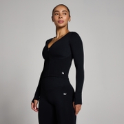 MP Women's Tempo Seamless Cropped Jacket - Black