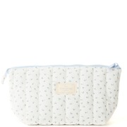 The Flat Lay Co. Marshmallow Essential Makeup Pouch - Cozy Cotton Ditsy Floral