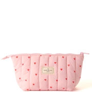 The Flat Lay Co. Marshmallow Essential Makeup Pouch - Sweet Pink Hearts