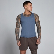 MP Men's Lift Ribbed Muscle Fit Vest - Charcoal Blue