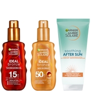 Garnier Ambre Solaire Ideal Bronze Tanning SPF30-50 Bundle
