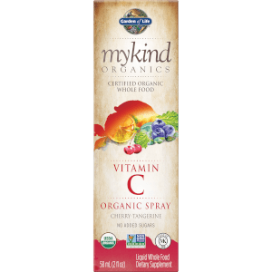 Spray de vitamine C mykind Organics - Cerise-mandarine - 58 ml