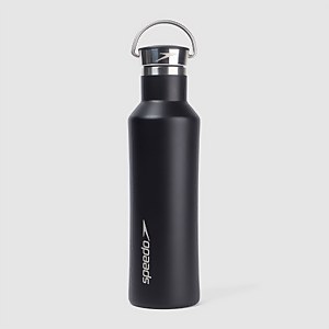 Metal Water Bottle Black - One Size