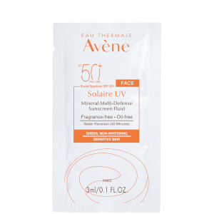 Avène Solaire UV Mineral Multi-Defense Sunscreen Fluid SPF 50+ 0.1 fl. oz