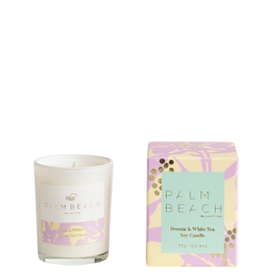 Palm Beach Collection Limited Edition Freesia and White Tea Mini Candle 70g