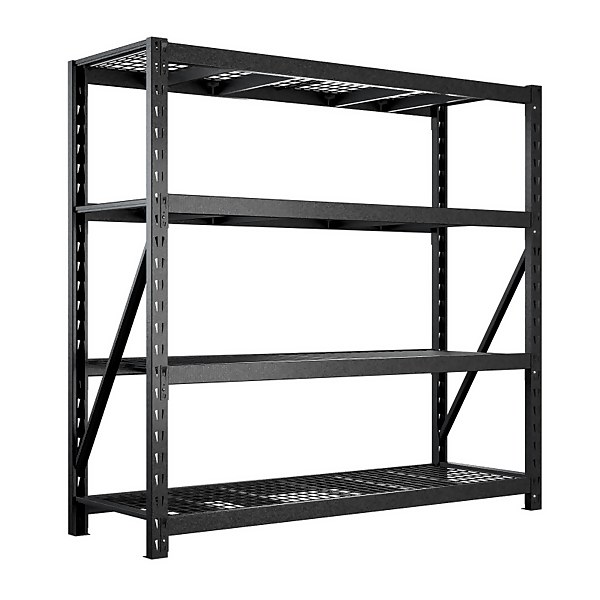 Chrome Finish 24 Width x 48 Length x 54 Height Quantum Storage Systems WR54-2448C Starter Kit for 54 High 4-Tier Wire Shelving Unit 