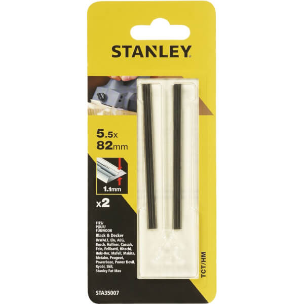 Stanley Planer Blades 82 x 55mm STA35007 XJ Homebase