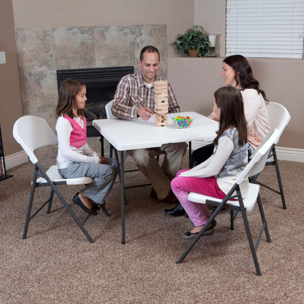 Lifetime 34in Fold In Half Square Table Homebase