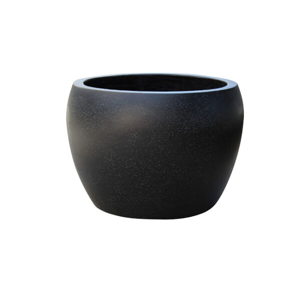 Plaza Moon Planter in Black 42cm