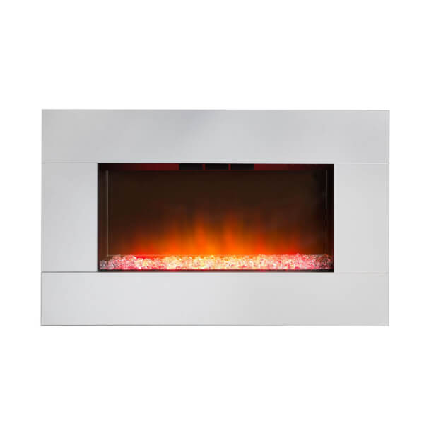 Dimplex Diamantique Optiflame® Electric Fire with Wall Mounted Fitting -  Mirrored Glass | Homebase