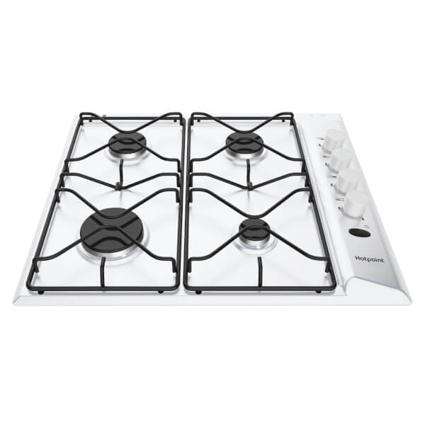 White ceramic gas clearance hob
