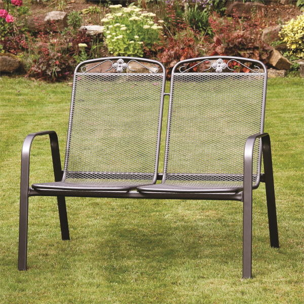 Metal garden bench shop homebase