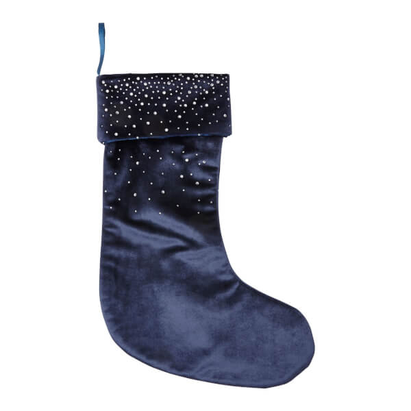 Dark blue christmas stockings