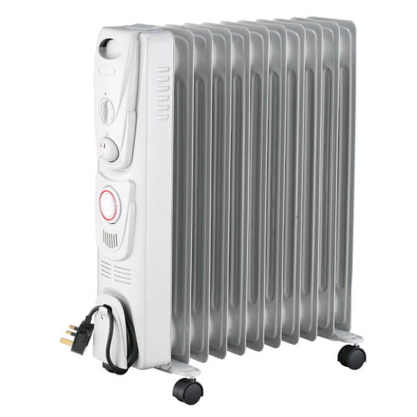 11 Fin Oil Radiator Heater 2500W | Homebase
