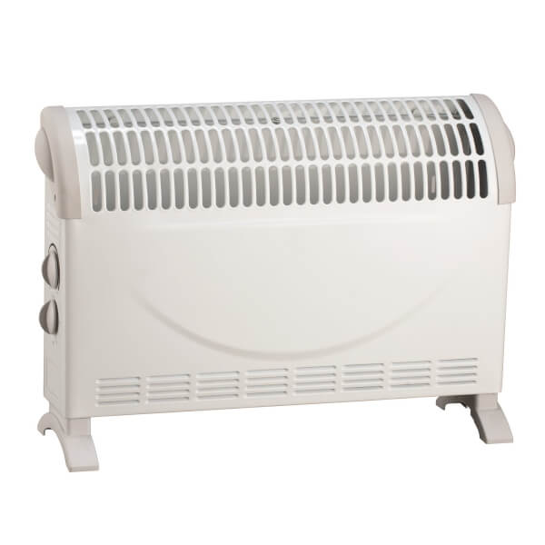 Stylec Electric Convector Heater in White - 2000W | Homebase