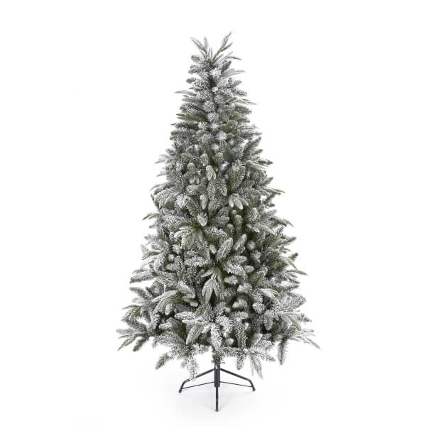 10ft Flocked Lapland Christmas Tree | Homebase