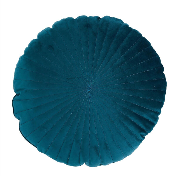 Round teal sale pillow