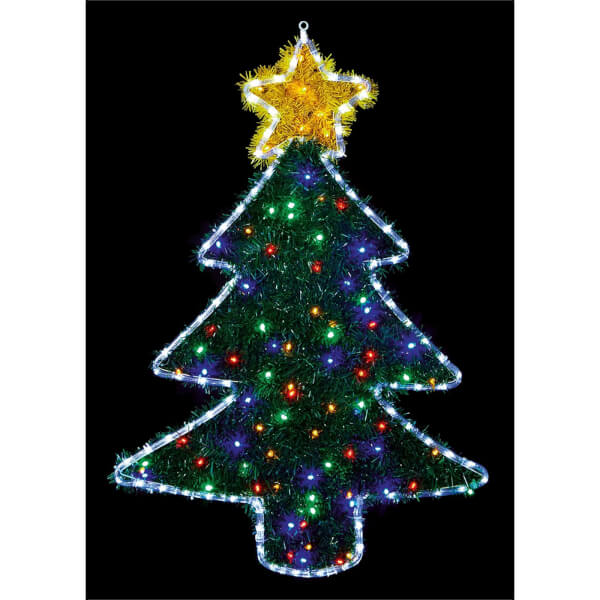 Tinsel lights christmas clearance