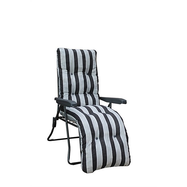 Padded relaxer garden top chair