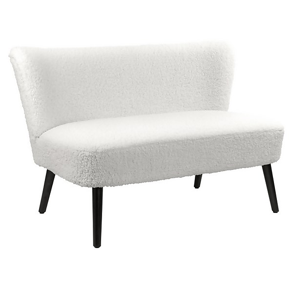 Blair Boucle Cocktail Sofa Cream Homebase