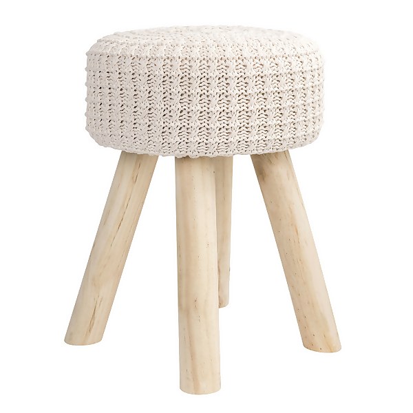 Aldi discount knitted footstool