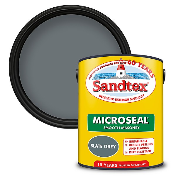 Grey masonry shop paint